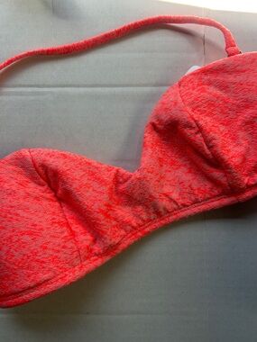 Lolli swim bikini top padded Neon Coral Pink S